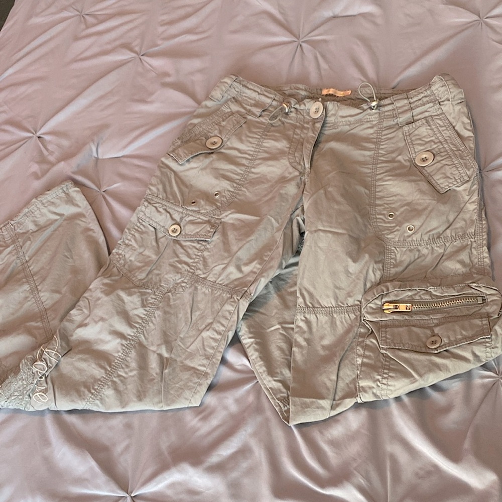 Picasso Vintage Cargo Pants - M, Army Green